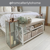 Karndean Washed Scandi pine wood flooring with design strips in a bedroom