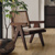 Wooden chair with caning on Vermeer Oak WP427 floors