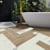 Karndean Canadian urban oak and Palazzo marble stone tiles herringbone flooring in a bathroom