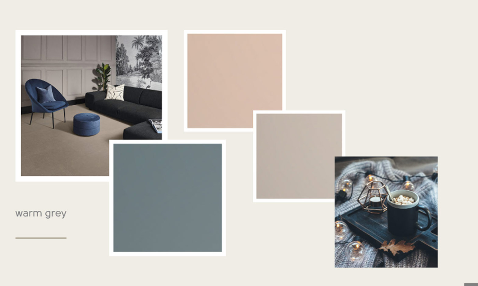 Bronze Castello Marble from our Van Gogh collection paired with Farrow & Ball’s De Nimes, Setting Plaster and Elephant’s Breath.