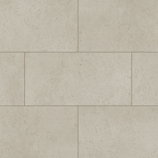 Art Select Caliza Classico light grey gluedown LVT flooring with DS24 design strip