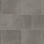 Corris dark grey lvt flooring with design strip laid straight